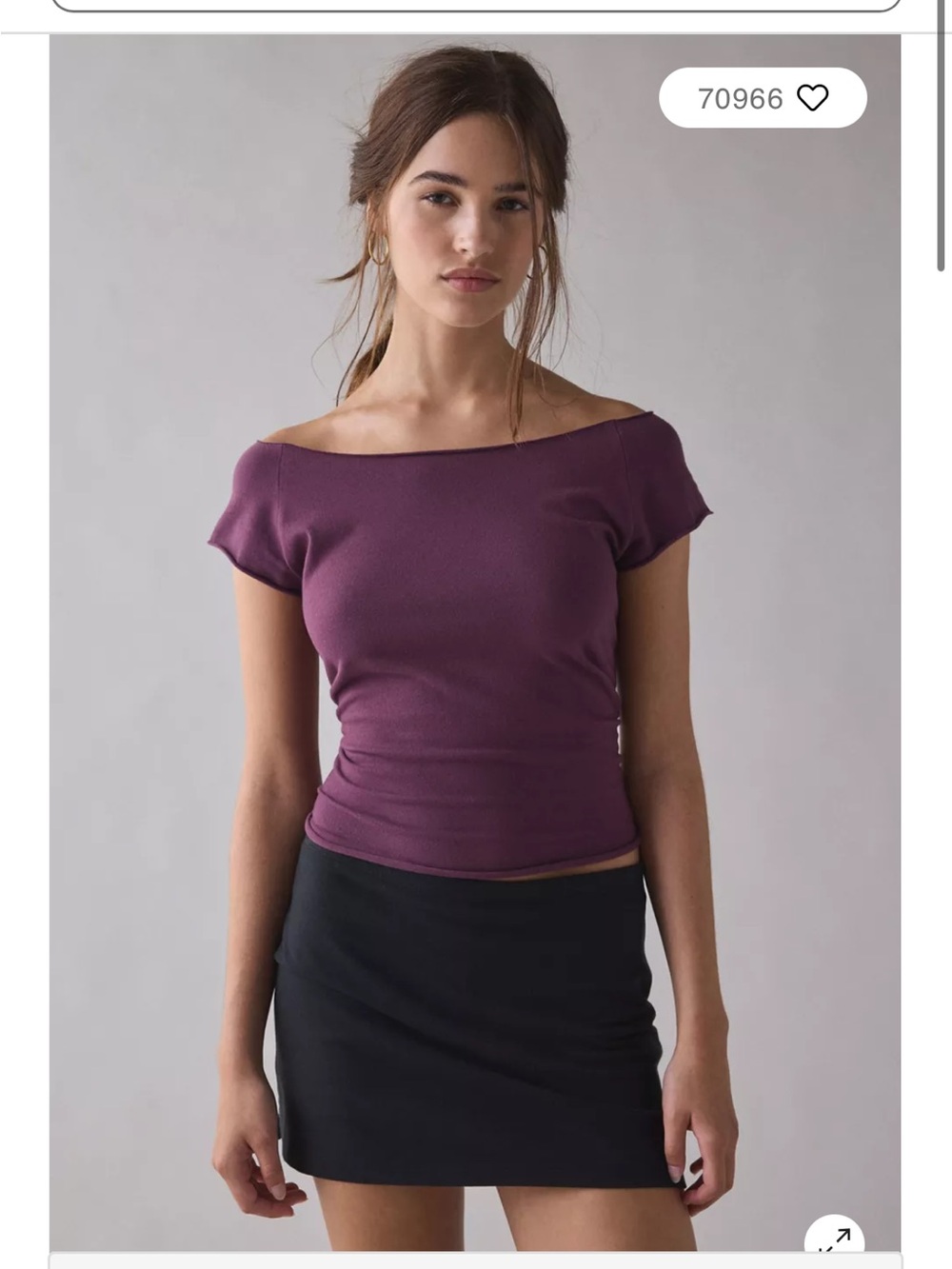 Urban Outfitters Out From Under off the shoulder / boat neck top